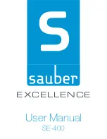 Preview for 1 page of Sauber EXCELLENCE SE-400 User Manual