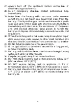 Preview for 13 page of Sauber HV-124827.2 Instructions For Use Manual