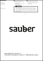 Предварительный просмотр 51 страницы Sauber SDW-62 PLUS User Manual