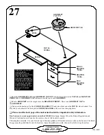 Предварительный просмотр 31 страницы Sauder 1034-290 Assembly Instructions Manual