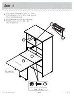 Предварительный просмотр 19 страницы Sauder 158097 Instruction Booklet