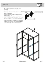 Предварительный просмотр 21 страницы Sauder 2-Door Wardrobe/Armoire Clothes Storage Cabinet With Hanger Rod & Shelves White Manual