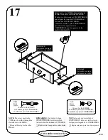 Предварительный просмотр 21 страницы Sauder 401323 Assembly Instructions Manual