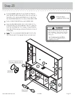 Preview for 27 page of Sauder 403932 Instruction Booklet