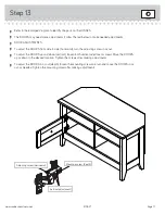 Предварительный просмотр 17 страницы Sauder 410627 Instruction Booklet