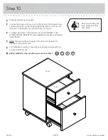 Предварительный просмотр 14 страницы Sauder 410637 Instruction Booklet