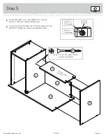 Предварительный просмотр 9 страницы Sauder 411615 Assembly Instructions Manual