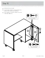 Предварительный просмотр 14 страницы Sauder 411615 Assembly Instructions Manual