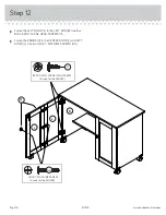 Предварительный просмотр 16 страницы Sauder 411615 Assembly Instructions Manual