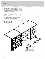 Предварительный просмотр 18 страницы Sauder 411615 Assembly Instructions Manual