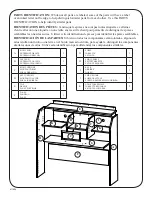 Предварительный просмотр 2 страницы Sauder 411904 Assembly Instructions Manual