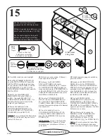 Предварительный просмотр 18 страницы Sauder 411904 Assembly Instructions Manual