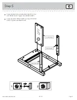 Предварительный просмотр 9 страницы Sauder 417771 Assembly Manual