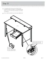 Предварительный просмотр 17 страницы Sauder 418269 Instruction Booklet