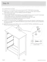 Preview for 20 page of Sauder 420566 Instruction Booklet