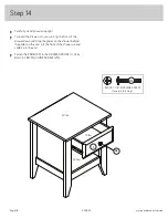 Предварительный просмотр 18 страницы Sauder 420567 Instruction Booklet