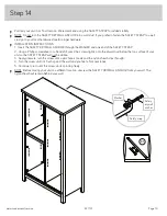 Preview for 19 page of Sauder 421191 Instruction Booklet