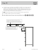 Предварительный просмотр 22 страницы Sauder 423109 Instruction Booklet