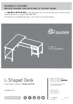 Preview for 1 page of Sauder 423742 Manual