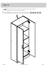 Предварительный просмотр 17 страницы Sauder 426932 Instruction Booklet