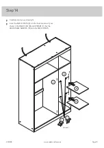 Предварительный просмотр 19 страницы Sauder 430083 Instruction Booklet