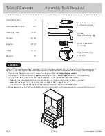 Preview for 2 page of Sauder Armoire Harbor View 401322 Manual