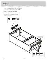 Preview for 14 page of Sauder Armoire Harbor View 401322 Manual