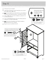 Preview for 17 page of Sauder Armoire Harbor View 401322 Manual