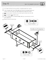 Preview for 20 page of Sauder Armoire Harbor View 401322 Manual