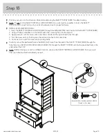 Preview for 23 page of Sauder Armoire Harbor View 401322 Manual