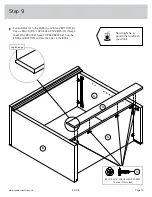 Предварительный просмотр 15 страницы Sauder Aspen Post 427015 Manual