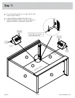 Предварительный просмотр 16 страницы Sauder Aspen Post 427015 Manual