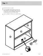 Предварительный просмотр 19 страницы Sauder Aspen Post 427015 Manual