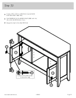 Предварительный просмотр 37 страницы Sauder August Hill 433851 Manual