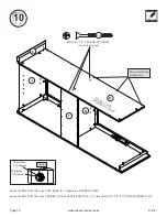 Предварительный просмотр 14 страницы Sauder Barrister Lane Storage Credenza 414721 Manual