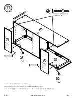 Предварительный просмотр 15 страницы Sauder Barrister Lane Storage Credenza 414721 Manual