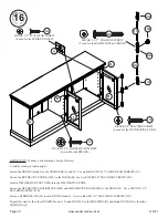 Предварительный просмотр 20 страницы Sauder Barrister Lane Storage Credenza 414721 Manual