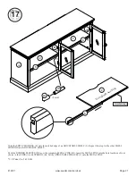 Предварительный просмотр 21 страницы Sauder Barrister Lane Storage Credenza 414721 Manual