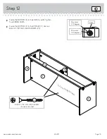 Предварительный просмотр 15 страницы Sauder Boone Mountain 361887 Instruction Manual