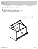 Предварительный просмотр 21 страницы Sauder Camden 101730 Instruction Booklet