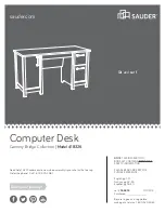 Sauder Cannery Bridge 418326 Instruction Booklet preview