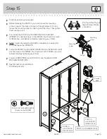 Предварительный просмотр 19 страницы Sauder Cannery Bridge 424192 Assembly Instructions Manual