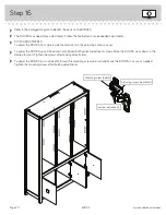 Предварительный просмотр 20 страницы Sauder Cannery Bridge 424192 Assembly Instructions Manual