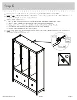 Предварительный просмотр 21 страницы Sauder Cannery Bridge 424192 Assembly Instructions Manual