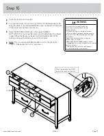 Предварительный просмотр 21 страницы Sauder Carson Forge 415520 Instruction Booklet