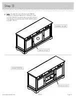 Предварительный просмотр 19 страницы Sauder Carson Forge 415572 Manual