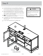 Предварительный просмотр 27 страницы Sauder Carson Forge 415572 Manual