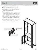 Предварительный просмотр 19 страницы Sauder Carson Forge 416967 Manual