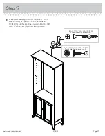 Предварительный просмотр 21 страницы Sauder Carson Forge 416967 Manual