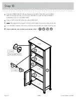 Предварительный просмотр 22 страницы Sauder Carson Forge 416967 Manual